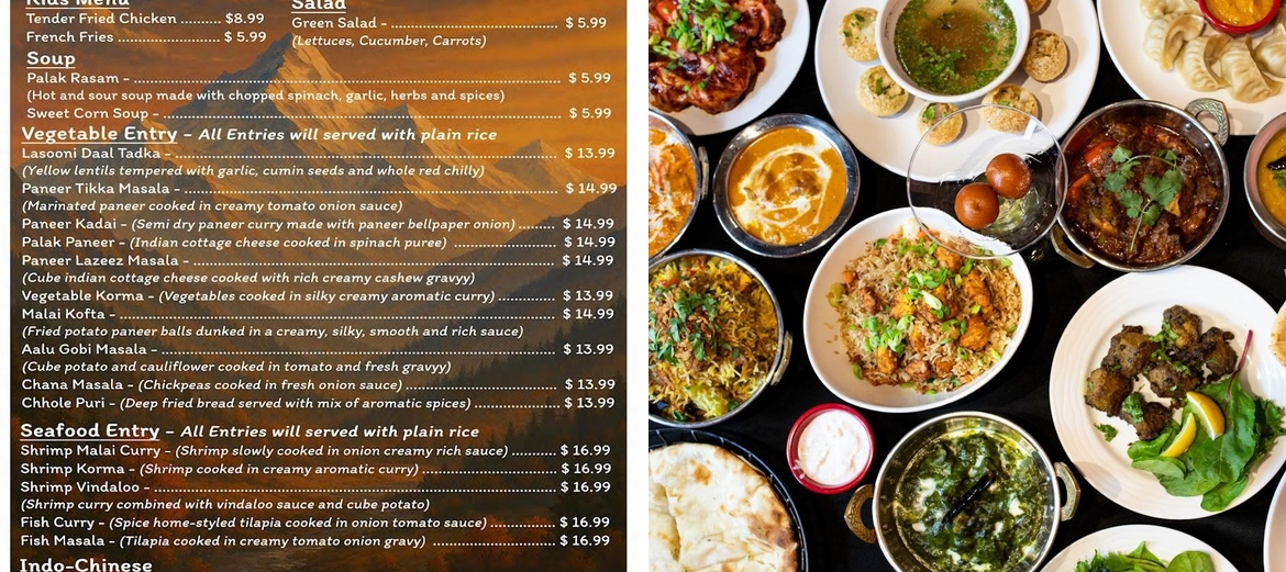 The Himalayan Grill & Bar Menu